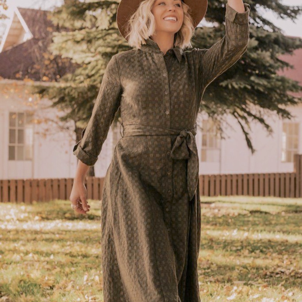 Button down shirt dress